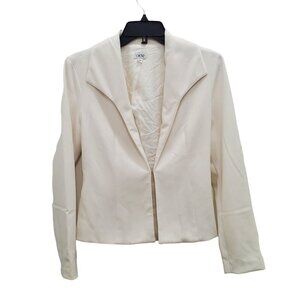 Cache Women's Vintage Ivory‎ Hook & Eye Front Career Business Blazer USA Size 0
